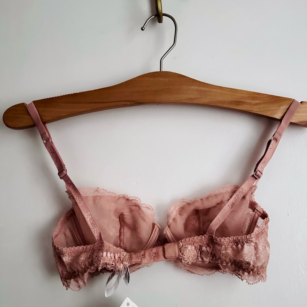 Rose lave La Perla balconette lace bra | 30 B - Picture 5 of 7